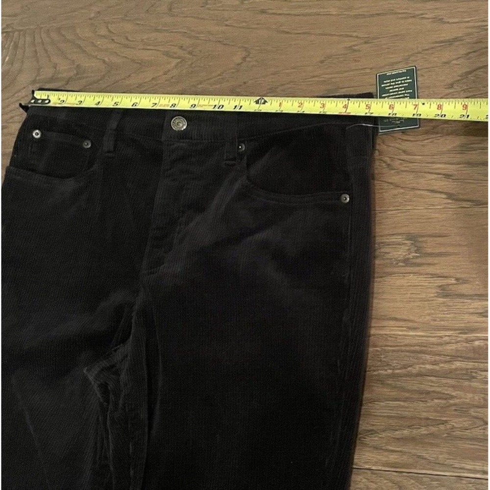 Ralph Lauren Women's Corduroy Pants Size 12 Black Bootcut Trousers Stretch - Picture 7 of 8